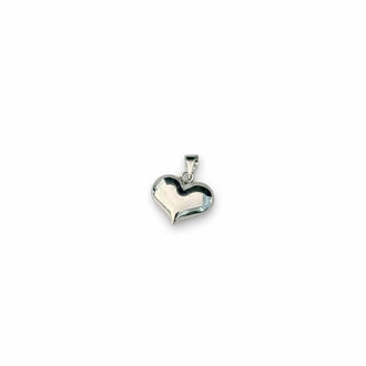 Dije de corazon bombeado, Plata .925