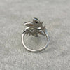 Anillo de flores ambar, Plata .925 Talla 7.