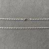 Cadena torzal 60cm, Plata .925