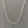 Cadena torzal 60cm, Plata .925