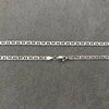 Cadena doble vista liso 60cm, Plata .925