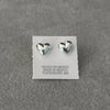 Arrete de corazon bombeado, Plata .925