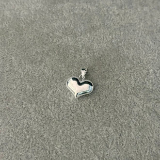 Dije de corazon bombeado, Plata .925