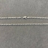 Cadena torzal 70cm, Plata .925