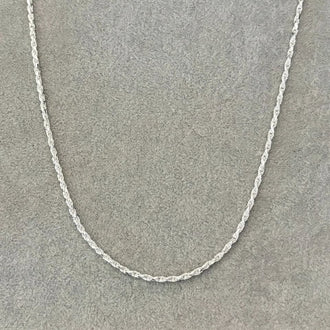 Cadena torzal 70cm, Plata .925