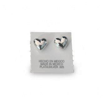 Arrete de corazon bombeado, Plata .925