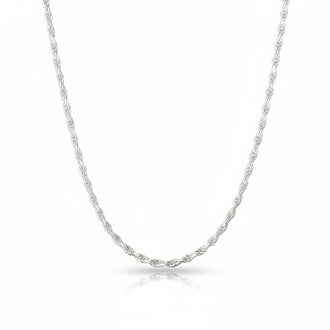 Cadena torzal 60cm, Plata .925