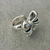 ANILLO DE MOÑO ELECTROFORMADO, ELIGEN TALLA 7, 8, 9 PLATA .925