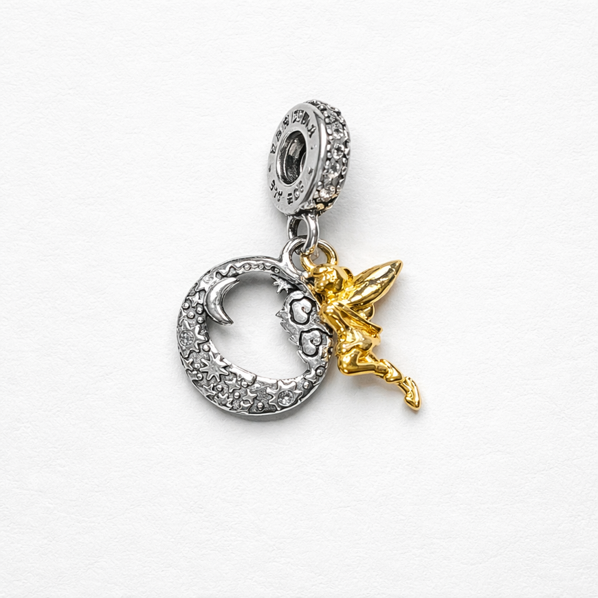 Gold and Silver Peter Pan Charm