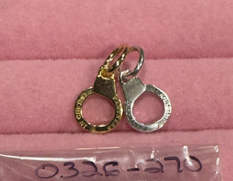 Gold and Silver Charm Esposas