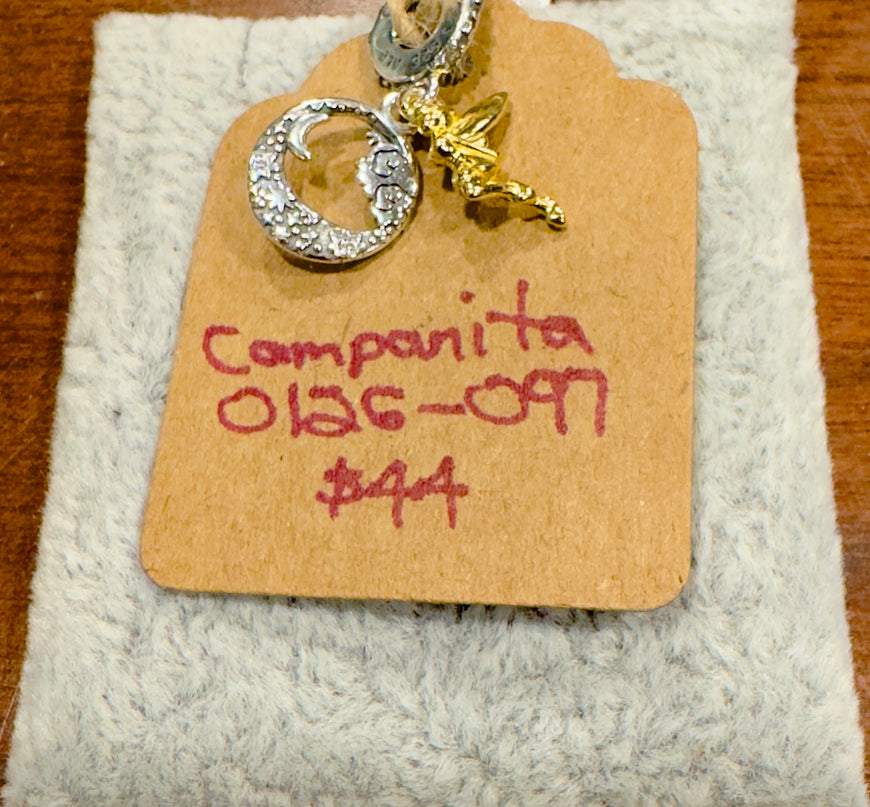 Gold and Silver Peter Pan Charm