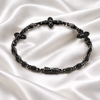 Pulsera Cruz Mónaco 21cm, Plata .925