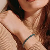 Bracelet Tennis Style with grisaceo opal