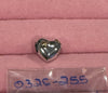 Silver charm heart with gold love struck design