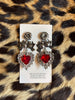 Arete Fligrana Con Flor Pajarito Plata .925