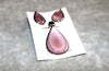 MIO 599 set de arte dijo de gota, Pink Abulon, Silver .925