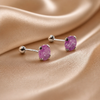 ARRETES DE BROQUEL CIRCONIA ICE (AZUL, ROSITA, MORRADO, AZUL OSCURO, FUCSIA) , PLATA .925