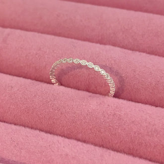 Anillo media churumbela blanca size 7,8,9