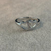 ANILLO DE DOS CORAZONES SIZE 8