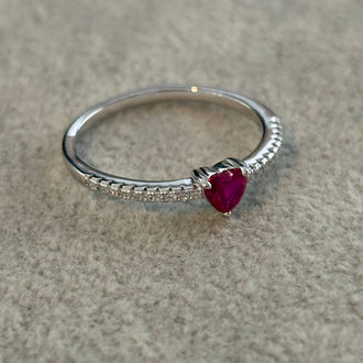 ANILLO ZIRCONIA CORAZON FIUSA