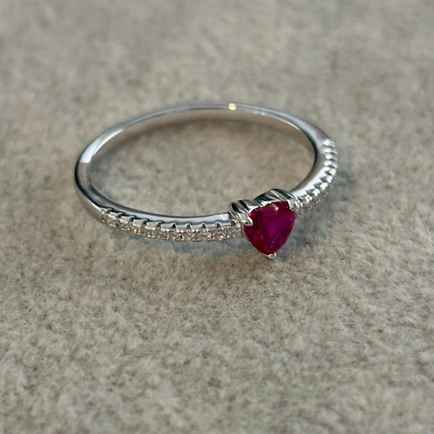 ANILLO ZIRCONIA CORAZON FIUSA
