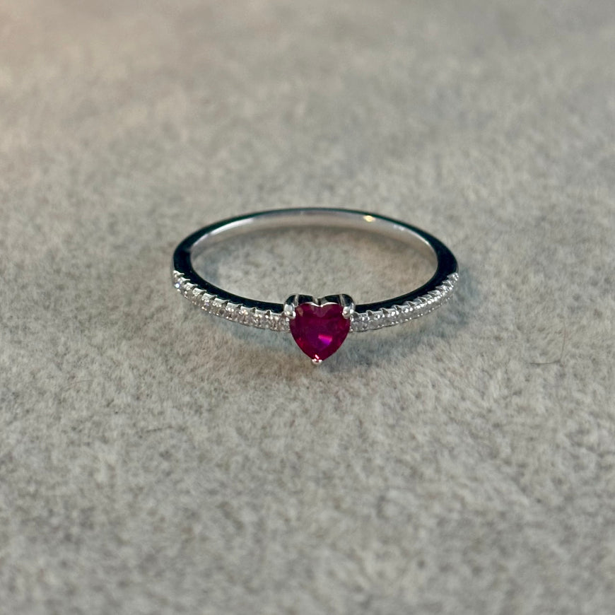 ANILLO ZIRCONIA CORAZON FIUSA