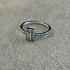 Anillo Cuadro Zirconia 6,7