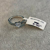 ANILLO DE CORAZON BISELADO BANO DE RODIO