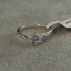ANILLO SOLITARIO PLATA .925 TALLA 7,8