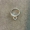 Anillo Corazon con Zirconia Blanca 6,7,8,9