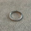 Anillo media churubela, talla 6,7,8,9 bano de rodia, plata .925
