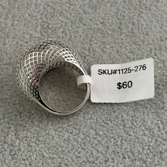 ANILLO DE RED 3D, TALLA 6,7,8,9 PLATA .925