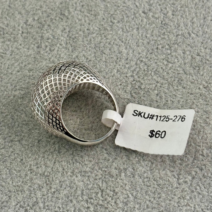ANILLO DE RED 3D, TALLA 6,7,8,9 PLATA .925