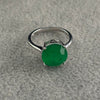 ANILLO CON PARAIBA REDONDA TALLA 5,6,8,9 CON BANO DE RODIO