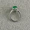 ANILLO CON PARAIBA REDONDA TALLA 5,6,8,9 CON BANO DE RODIO