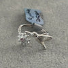 ANILLO AJUSTABLE DE COLIBRE CON FLOR