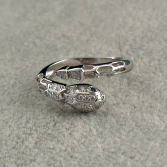 ANILLO SERPIENTE CON CIRCONIAS TALLA 7