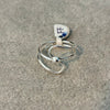 Anillo para el pie en plata .925 con bola Talla 3