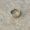 Anillo para el pie en plata .925 con diseno diseno torzal Talla 6.5