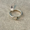 Anillo para el pie en plata .925 con estrella Talla 3.5