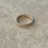 Anillo para el pie en plata .925 con tres torzal Talla 3