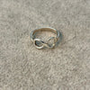 Anillo para el pie en plata .925 diseno infinito Talla 2.5