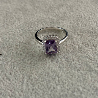 ANILLO CUADRADO TORNAZOL TALLA 6,7,8