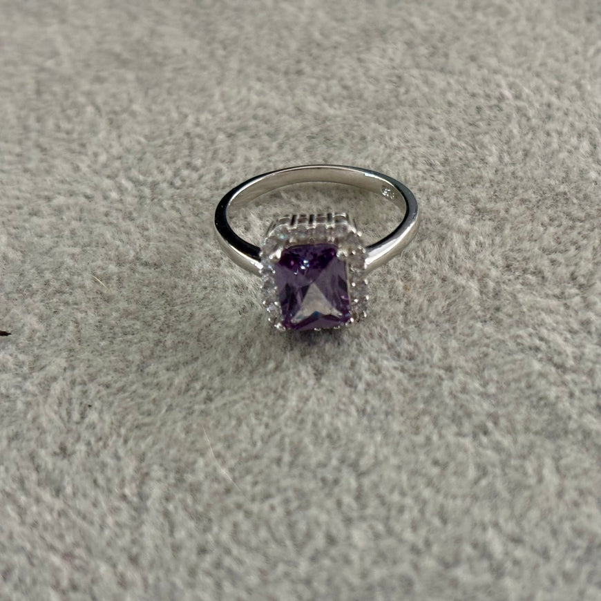 ANILLO CUADRADO TORNAZOL TALLA 6,7,8