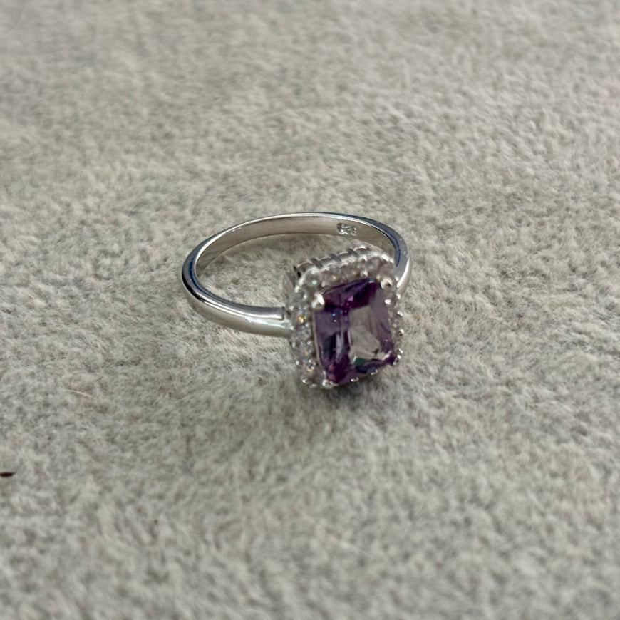 ANILLO CUADRADO TORNAZOL TALLA 6,7,8