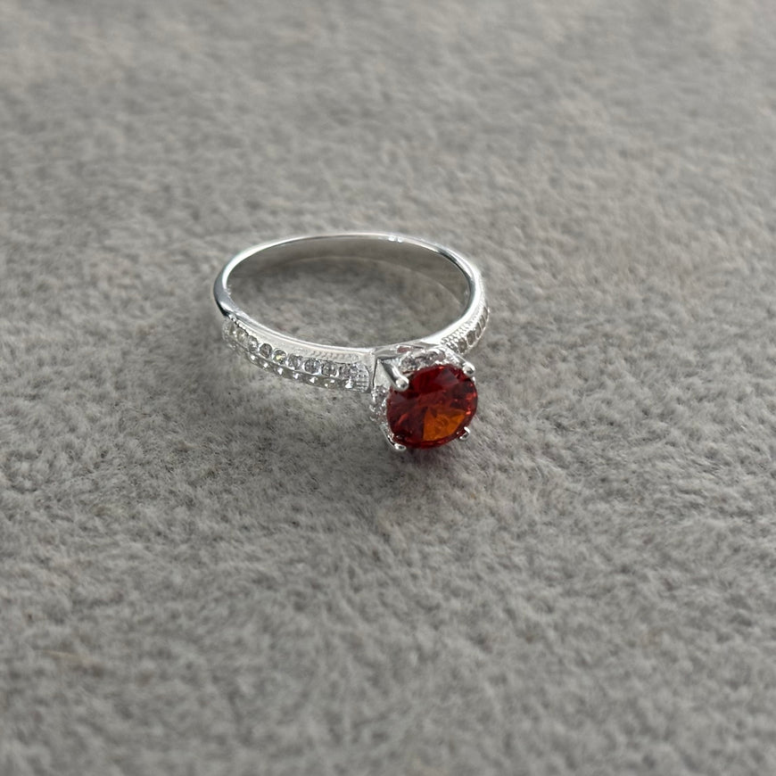 ANILLO CON CIRCONIA ROZA TALLA 6,8,9