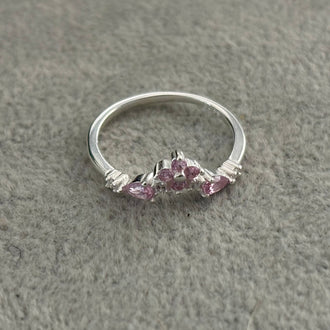 ANILLO FLOR ROSA TALLA 7