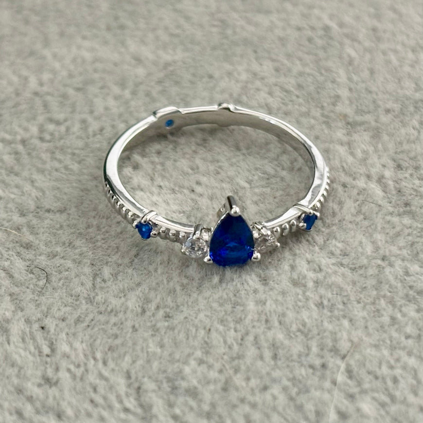 ANILLO GOTA AZUL TALLA 6,7,8,9