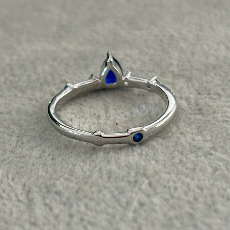 ANILLO GOTA AZUL TALLA 6,7,8,9