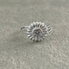 ANILLO GIRASOL CON ZIRCONIA BLANCA 7,8
